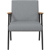  Fotelja Svijetlo siva 59 x 75 x 78 cm tkanina | shoptok.hr