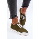 Boto Women's Classic Dark Green Canvas Sneakers Olvali | Shoptok.si