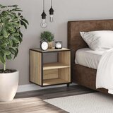  Zidni noćni ormarić sonoma hrast 40x31x39,5 cm Smeđa | Shoptok.si