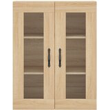  Visoka komoda hrasta sonome 69,5x34x180cm od konstruiranog drva Slike