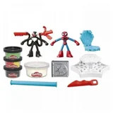 PLAY-DOH SPIDERMAN LAUNCH AND SLICE BATTLE