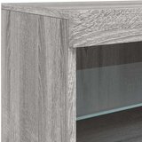 vidaXL Komoda s LED svjetlima boja sivog hrasta 123x37x67 cm | shoptok.hr