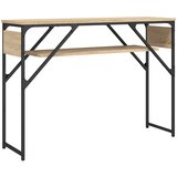  Konzolni stol s policom boja hrasta 105 x 30 x 75 cm drveni | Eponuda.com
