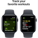 Apple Watch SE 2024 LTE 44 mm S/M ohišje MXGL3QF/A Aluminijasto Polnocno športno zapestje Polnocno | Shoptok.si