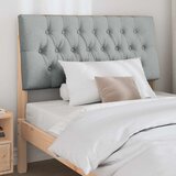  Tapecirani uzglavlje Svijetlo siva 100 cm Čvrsto borovo drvo | shoptok.hr