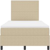 Box Spring Krevet s madracem svijetlo zeleni sivi 120x200 cm Velur tkanina | shoptok.hr