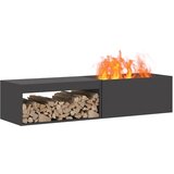  Kamin Crna 160 x 45 x 35 cm Čelik | shoptok.hr