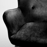 Sofotel Norse stolica s naslonom i osloncem za noge, crna | shoptok.hr