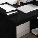 Stol s policom Crni hrast 108 x 55 x 103.5 cm Konstruirano drvo | Eponuda.com