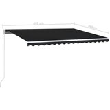  Automatska tenda sa senzorom za vjetar LED 450x300 cm antracit | shoptok.hr