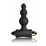  Butt Plug sa vibro metrkom Pettite Bubbles, 10.3cm, Crni Cene