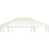 vidaXL Nadomestna streha za paviljon 310 g/m² kremno bela 3x4 m | Shoptok.si