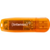 Intenso USB Flash drive 64GB Hi-Speed USB 2.0, Rainbow Line, ORANGE - USB2.0-64GB/Rainbow | shoptok.hr