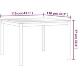  3-dijelni vrtni blagovaonski set od masivne tikovine | shoptok.hr