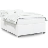 Maison Chic Box spring postelja - Vzmetna postelja z vzmetnico bel 140x190 cm umetno usnje SL11879, (21900121) | Shoptok.si