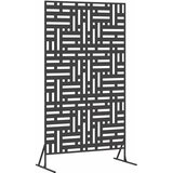  Zaslon za privatnost Crna 100 x 50 x 180 cm Čelik | Eponuda.com