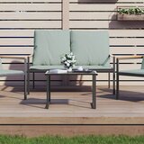 vidaXL Vrtna miza antracit 55x40x37 cm jeklo | Shoptok.si