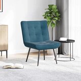 vidaXL Sprostitveni stol Blue 64x74x84 cm Velvet | Shoptok.si