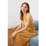 Trendyol Ženska midi smeđa haljina krema | senf | ePonuda.com