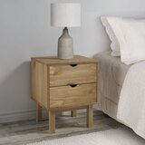 vidaXL Nočna omarica 46x39,5x57 cm trdna borovina Cene