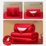  Shuixingjiafang Svileni pokrivač, 200x230 cm, Crveni | Eponuda.com