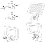  LED solarni reflektor sa DUO senzorom LED/1W/3,7V 1200 mAh IP44 | Eponuda.com