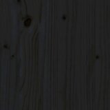  Okvir kreveta s uzglavljem crni 4FT6 bračni od masivnog drva | shoptok.hr