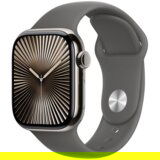 Apple Watch Series 10 GPS + Cellular 42mm Natural TC, Stone Grey Sport Band - S/M, (MWXD3QCA) | shoptok.hr