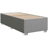  Boxspring krevet s madracem Svjetlosiva 90 x 190 cm Tkanina - Svjetlosiva 90 x 190 cm Dizajn s rombovima | shoptok.hr