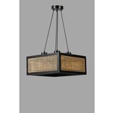 Opviq kumsal kare 4 Lü siyah rattan avize rattanblack chandelier | ePonuda.com