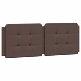 Maison Chic posteljno vzglavje - vzglavna omarica - vzglavna stranica rjava 140 cm umetno usnje, (21704359) | Shoptok.si