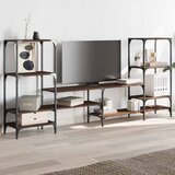 TV ormarić smeđa boja hrasta 206,5x28,5x95 cm konstruirano drvo | Eponuda.com