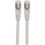 Intellinet 740982 RJ45 omrežni kabel\, Patch kabel CAT 6a S/FTP 7.50 m siva zaščita iz folije\, pletena zaščita\, zaščiten\, brez halogena 1 kos, (20417613) | Shoptok.si