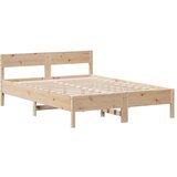 vidaXL Knjižna postelja brez vzmetnice 140x200 cm trdna borovina | Shoptok.si
