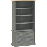  Regal za knjige VIGO sivi 85 x 35 x 170 cm od masivne borovine | shoptok.hr