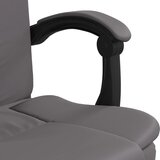  Uredski naslonjač od umjetne kože sivi | shoptok.hr