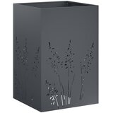  Vrtna saksija 2 kom. Antracit 50 x 50 x 75 cm Čelična vrata | shoptok.hr