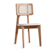 Hanah home pera - white, natural whitenatural dining table & chairs set (6 pieces) | ePonuda.com