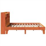  Posteljni okvir brez vzmetnice vošč. rjav 200x200 cm borovina, (21607218) | Shoptok.si