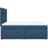  Krevet s oprugama i madracem plavi 160x200 cm od tkanine | shoptok.hr