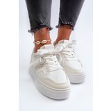 Boto Women's Platform Sneakers Made of White Synthetic Leather Moun | Shoptok.si