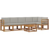  Set vanjskih sofa 7 kom. Prirodna i svijetlo siva | shoptok.hr