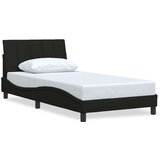 vidaXL Okvir za krevet bez madraca crni 100x200 cm od tkanine | shoptok.hr