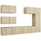  6-dijelni set TV ormarića boja hrasta sonome od iverice | shoptok.hr