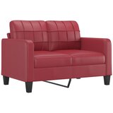  3-dijelni set sofa s jastucima boja vina od umjetne kože | shoptok.hr