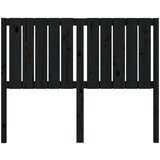  Uzglavlje za krevet crni 125 5 x 4 x 100 cm od masivne borovine | shoptok.hr