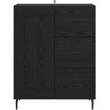  Kreveta Crni hrast 69,5 x 34 x 90 cm Obrađeno drvo i čelik | shoptok.hr
