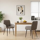  Trpezarijske stolice 2 pcs Umjetna koža Siva 57 x 50 x 85 cm | shoptok.hr