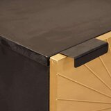 vidaXL Pomoćni ormarić s pohranom Crna i zlatna 40 x 33,5 x 110 cm | shoptok.hr