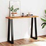  Konzolni stol sa živim rubom 110x35x80 cm masivno drvo bagrema | Eponuda.com